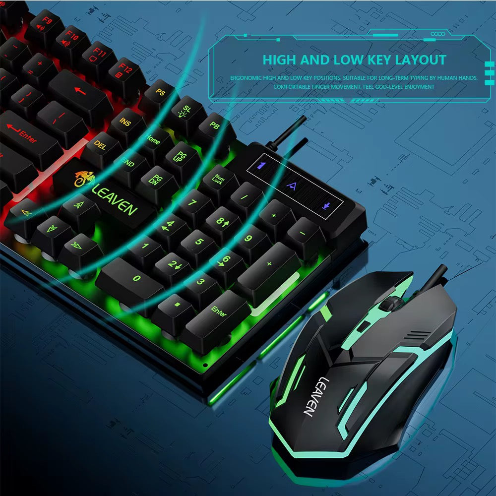Gaming keyboard and mouse combo