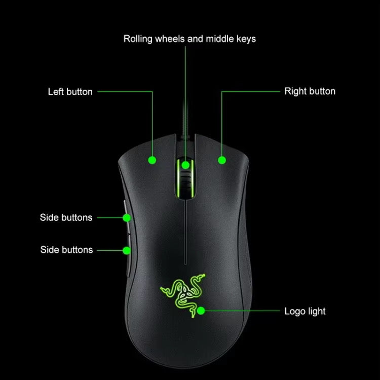 Razer deathadder 6400 DPI wired mouse