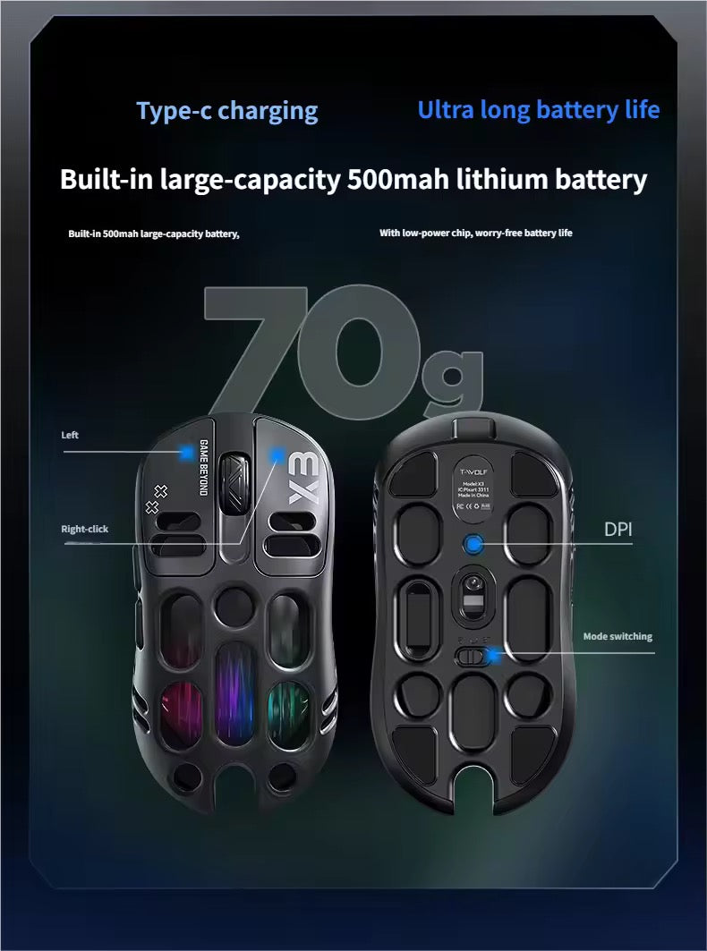 Razer X3 wireless gaming mouse Rgb