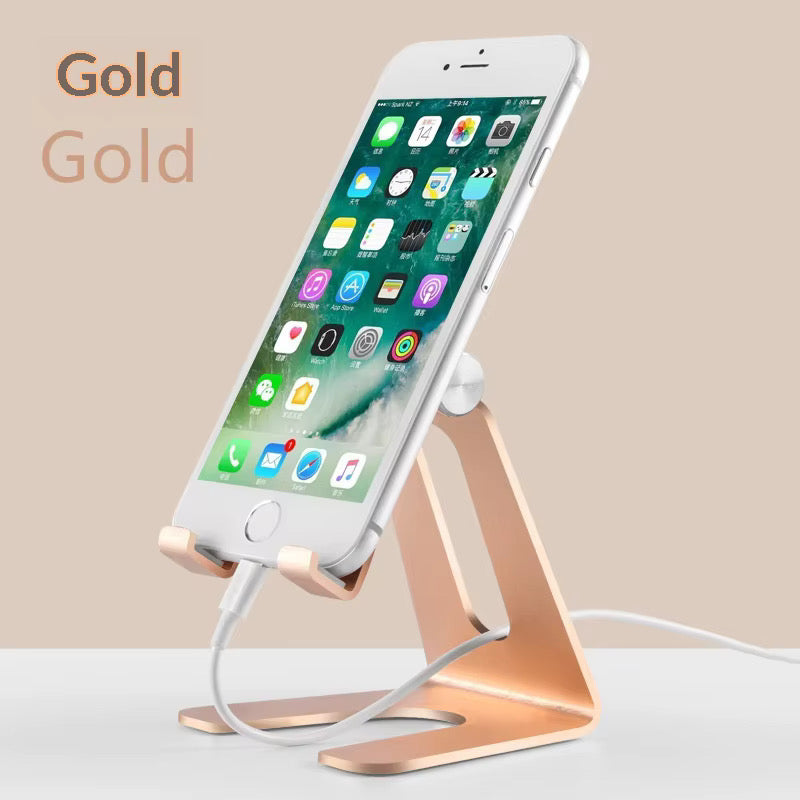 Mobile phone stand desktop lazy bedside tablet stand adjustable base suitable for iPad aluminum alloy support frame