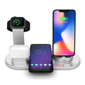 Mobile phone wireless charger Bluetooth headset wireless charging desktop bracket six-in-one wireless charging